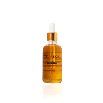 Front view of a 50ml bottle of Lyvv face serum