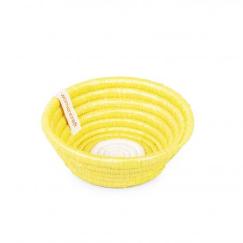 Upcycled Bakuli Bowl in Yellow.
