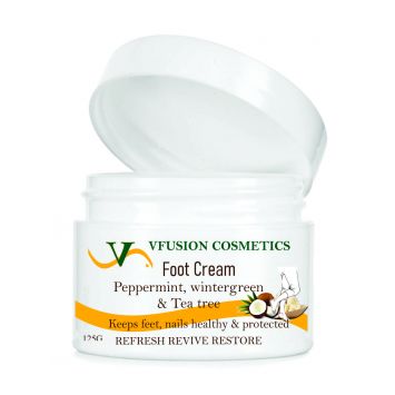 An open container of Foot Cream