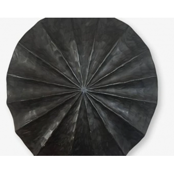 Black Vintage Bamileke Round Shield