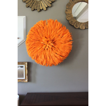 Authentic Large handmade Bordeaux Juju Hat on the wall