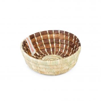 Banana Bark Brown Bakuli Bowl in Mahogany brown