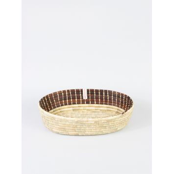 Banana Bark Brown handwoven bread basket